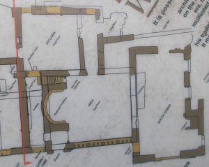 right hand side of the hall