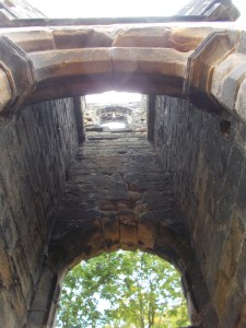 Looking up the tower